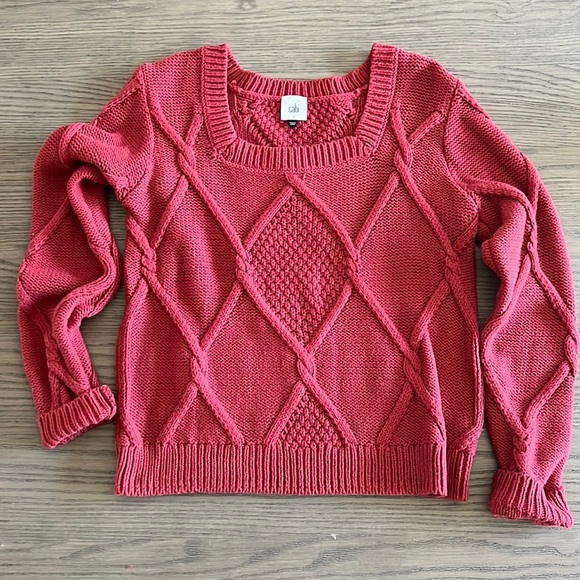 CAbi- square neck sweater- Size SMALL - Picture 5 of 13